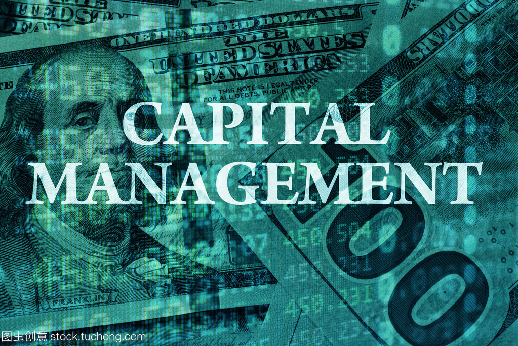 在背景上詞語資本管理與財務數(shù)據(jù)