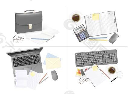 辦公用品03矢量